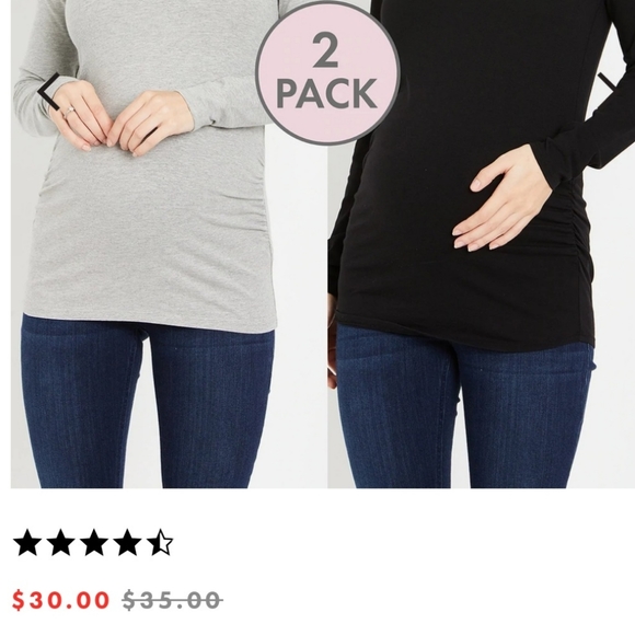 2 Longsleeve Motherhood Maternity Tops | S/P - Picture 6 of 6